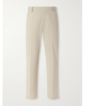 James Perse Golf Slim-Fit Stretch Cotton-Blend Trousers - Natural