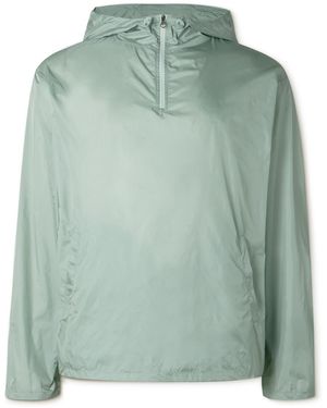 Amomento Nylon Half-Zip Hooded Jacket - Green