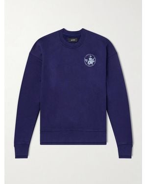 NAHMIAS Youth Enrichment Logo-Print Cotton-Jersey Sweatshirt - Blue