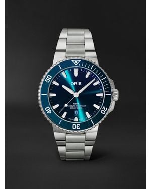 Oris Aquis Date Automatic 43.5mm Stainless Steel Watch - Schwarz
