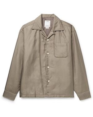Visvim Keesey Convertible-Collar Padded Silk-Twill Shirt Jacket - Multicolor
