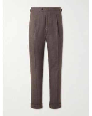 Saman Amel Amie Straight-leg Wool - Grey