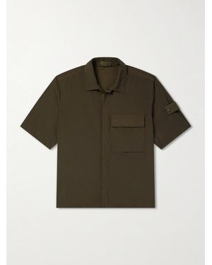 Stone Island Ghost Brushed Nylon Shirt - Green