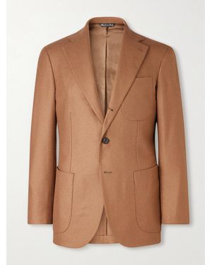 J. Mueser Wool And Cashmere-Blend Blazer - Brown