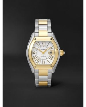 Cartier Roadster De Automatic Interchangeable 18-Karat And Stainless Steel Watch, Ref. W2Rd0009 - Black
