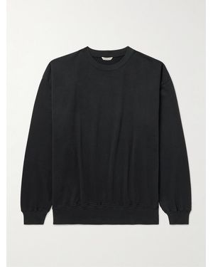 AURALEE Cotton-Jersey Sweatshirt - Black