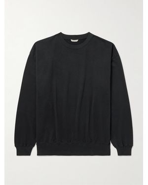 AURALEE Cotton-Jersey Sweatshirt - Black
