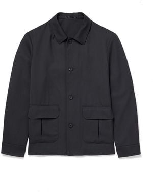 MR P. Woven Shirt Jacket - Blue