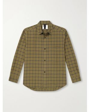 Margaret Howell The Basic Checked Cotton-Poplin Shirt - Green