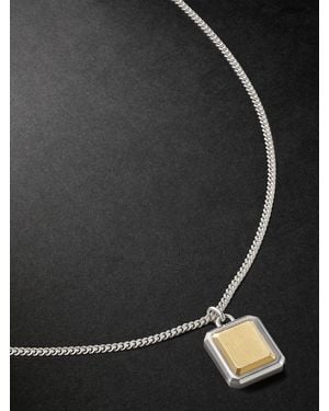 M. Cohen Pira Sterling And 18-Karat Necklace - Black