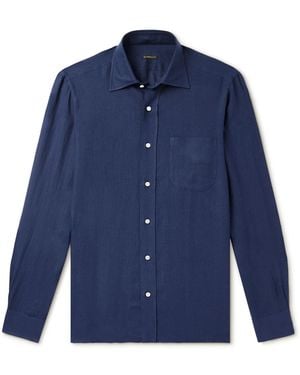 Rubinacci Linen Shirt - Blue