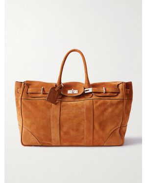 Brunello Cucinelli Suede Weekend Bag - Brown
