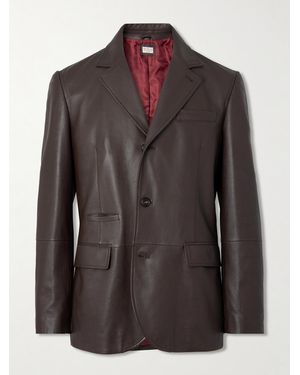 Brunello Cucinelli Sakko aus Leder - Schwarz