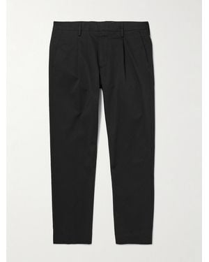NN07 Bill 1804 Straight-Leg Organic Cotton-Blend Trousers - Black