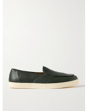 George Cleverley Joey Full-Grain Leather Penny Loafers - Green