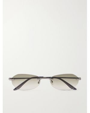 Our Legacy Adorable Round-Frame Metal Sunglasses - Natural