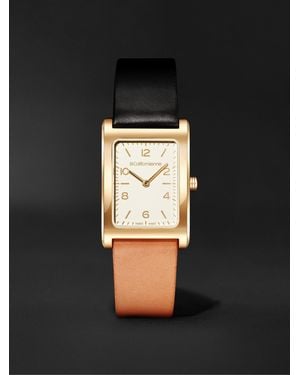 La Californienne Orologio 24 Mm Placcato Oro Con Cinturino - Nero