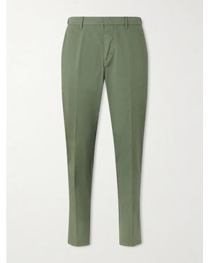Altea Dumbo Tapered Cotton-blend Gabardine Trousers - Green