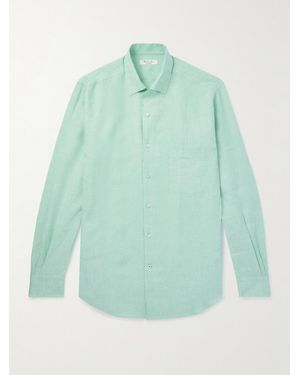 Loro Piana André Linen Shirt - Green