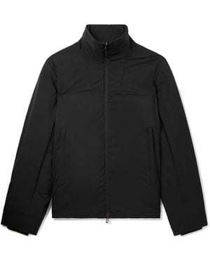 Sease Padded Virgin Wool And Silk-Blend Flannel Jacket - Black