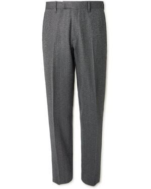 MR P. Straight-Leg Herringbone Virgin Wool Suit Pants - Gray