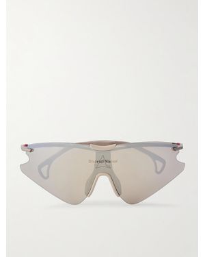 District Vision Roa Kohei Aero Blade Ti D-Frame Polycarbonate And Titanium Running Sunglasses - Natural