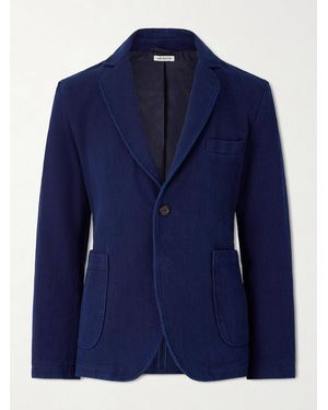 Blue Blue Japan Sashiko Cotton-piqué Blazer - Blue