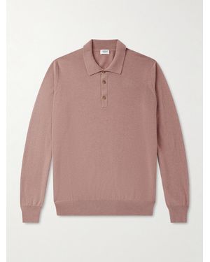 Ghiaia Cashmere Polo Shirt - Pink