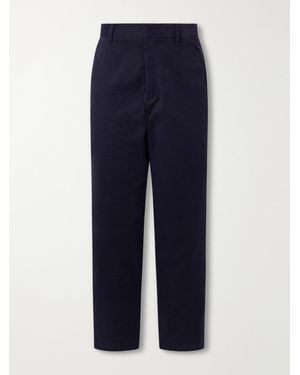Sease Chino Tech Straight-Leg Cotton-Blend Twill Trousers - Blue