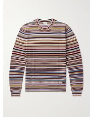 Paul Smith Gestreifter Pullover aus Biobaumwolle - Mehrfarbig