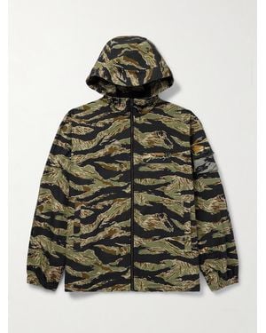 Givenchy Camouflage-Print Cotton-Canvas Hooded Jacket - Green