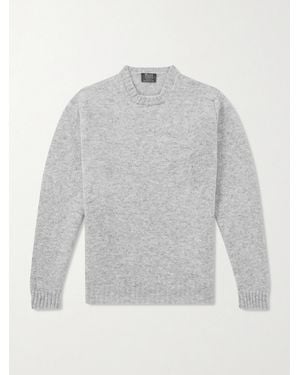 William Lockie Virgin Wool Jumper - White