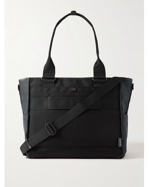 master-piece Rise Ver.2 3Way Leather-Trimmed Mastertex-09 Tote Bag - Black