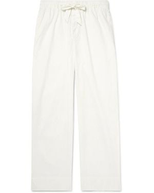 Frescobol Carioca Luan Straight-Leg Cotton-Blend Seersucker Pants - White