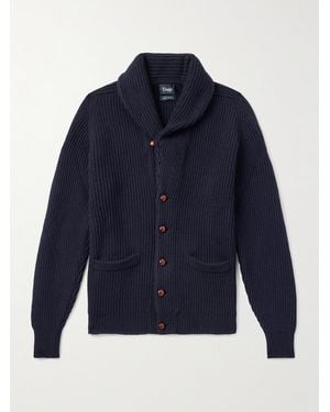 Drake's Cardigan - Blu