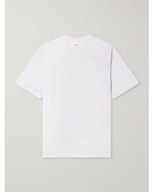 Sease Runner Logo-print Merino Wool T-shirt - White