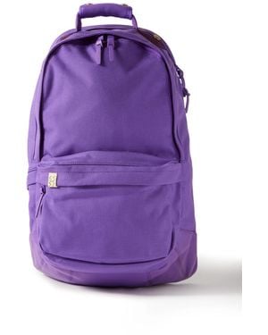 Visvim Leather-trimmed Cordura® Backpack - Purple