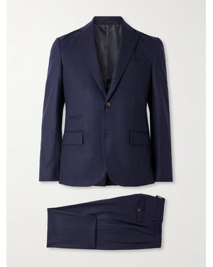 Eleventy Nested Wool Suit - Blue
