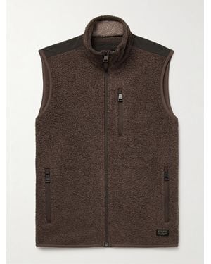 James Purdey & Sons Shell-Trimmed Bouclé Gilet - Brown