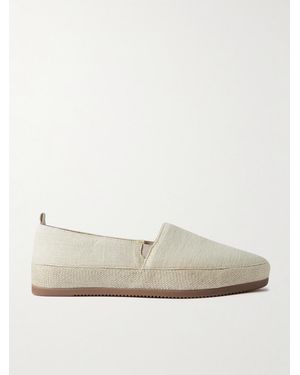 Mulo Garment-Dyed Canvas Espadrilles - Natural