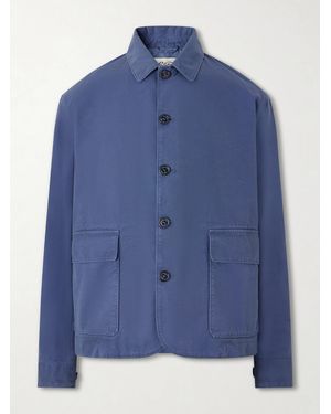 Valstar Cotton-Canvas Field Jacket - Blue