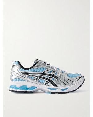 Asics Gel-Kayano 14 Rubber-Trimmed Mesh Trainers - Blue