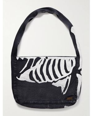 Kapital Kountry Printed Denim Tote Bag - Blue