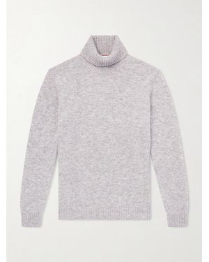 Brunello Cucinelli Alpaca-Blend Rollneck Jumper - White