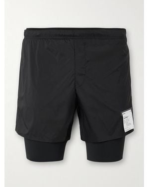 Satisfy Slim-Fit Layered 8&Quot; Techsilk And Justice&Trade; Coldblack&Reg; Shorts