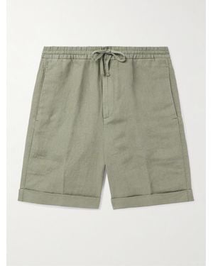 Canali Shorts A Gamba Dritta - Verde
