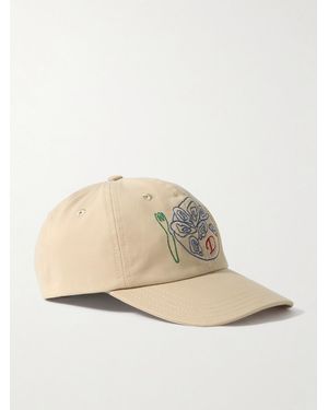 Drake's Embroidered Cotton-twill Baseball Cap - Natural