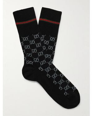 Gucci GG Cotton Blend Socks - Black