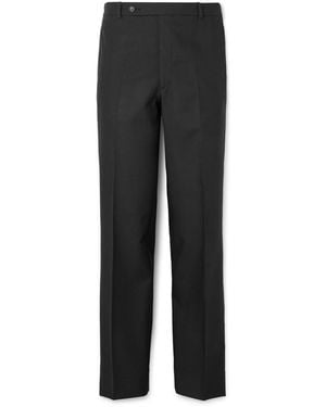 Husbands Straight-Leg Virgin Wool Pants - Black