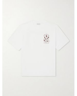 Frescobol Carioca Dinis Printed Cotton-Jersey T-Shirt - White